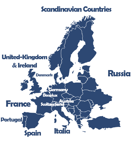 European map - EVOSCIENCES