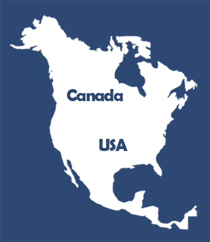 North american map - EVOSCIENCES